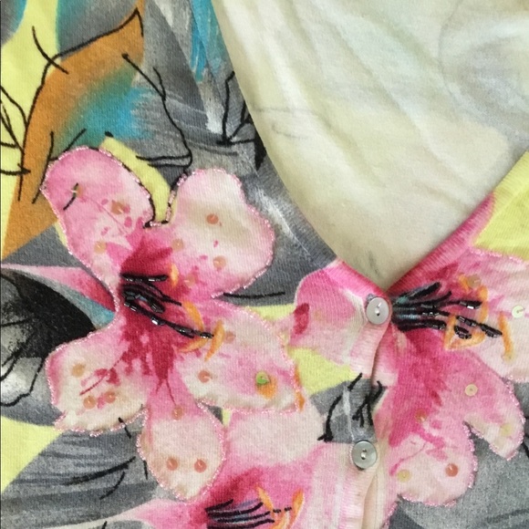 Floral Tropical Cardigan - Picture 2 of 3